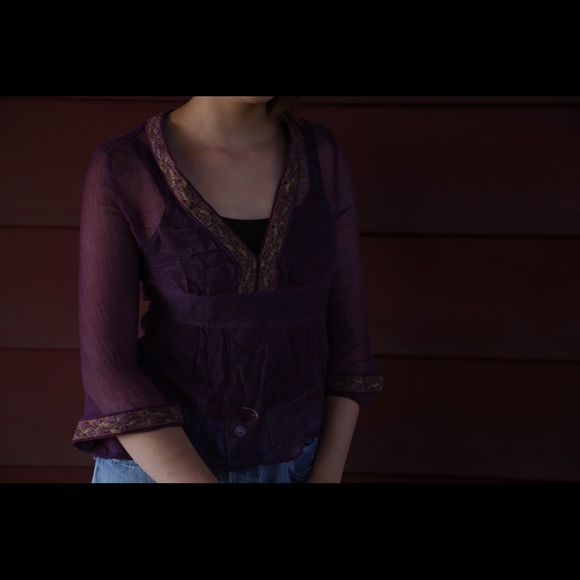 See through purple top - Picture 1 of 5
